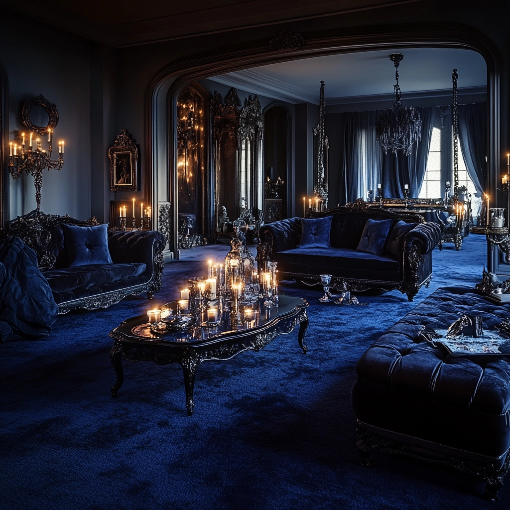 blue carpet living room 61