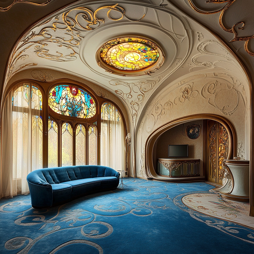 blue carpet living room 69