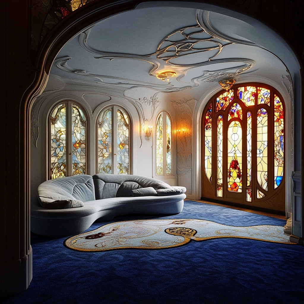 blue carpet living room 71