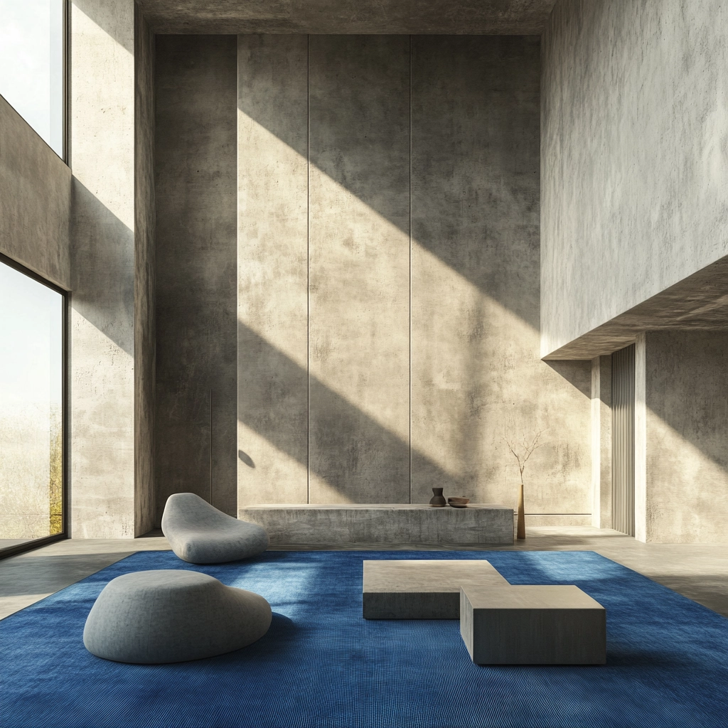 blue carpet living room 74