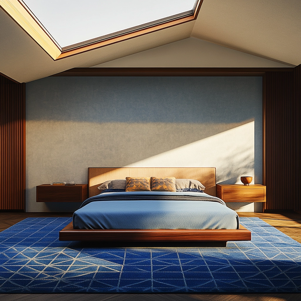 blue rug bedroom 17