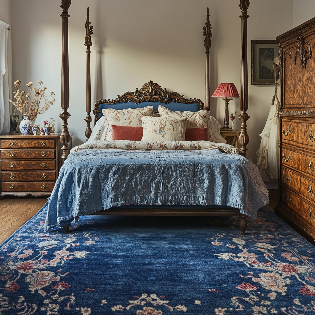 blue rug bedroom 21