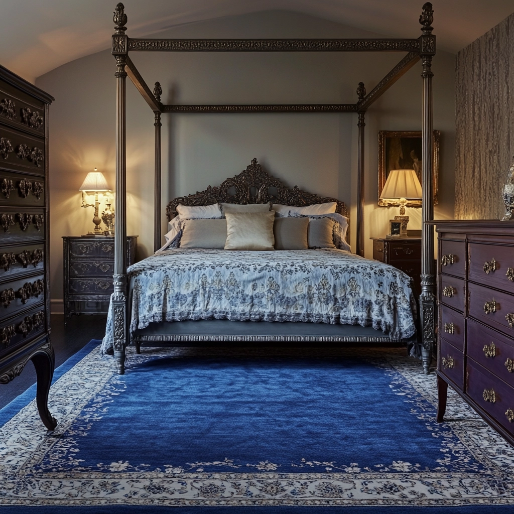 blue rug bedroom 22