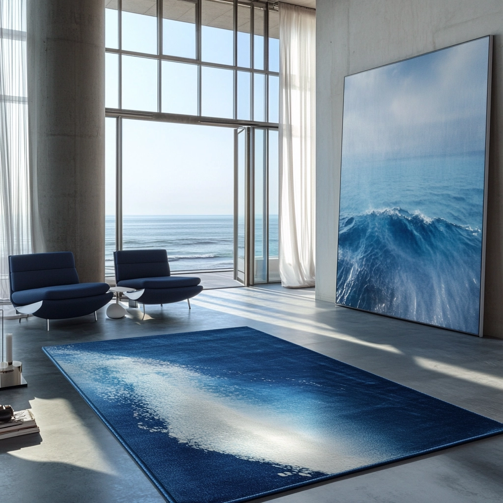 blue rug bedroom 26