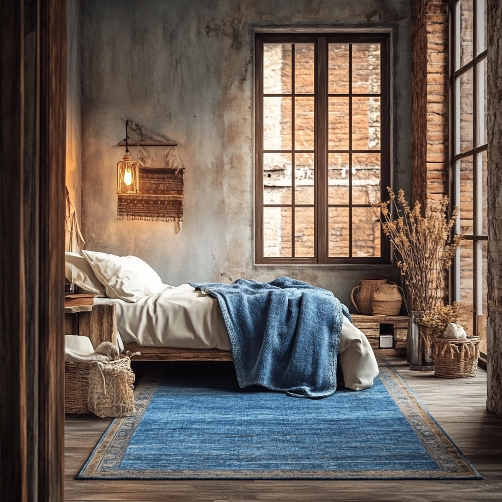 blue rug bedroom 32