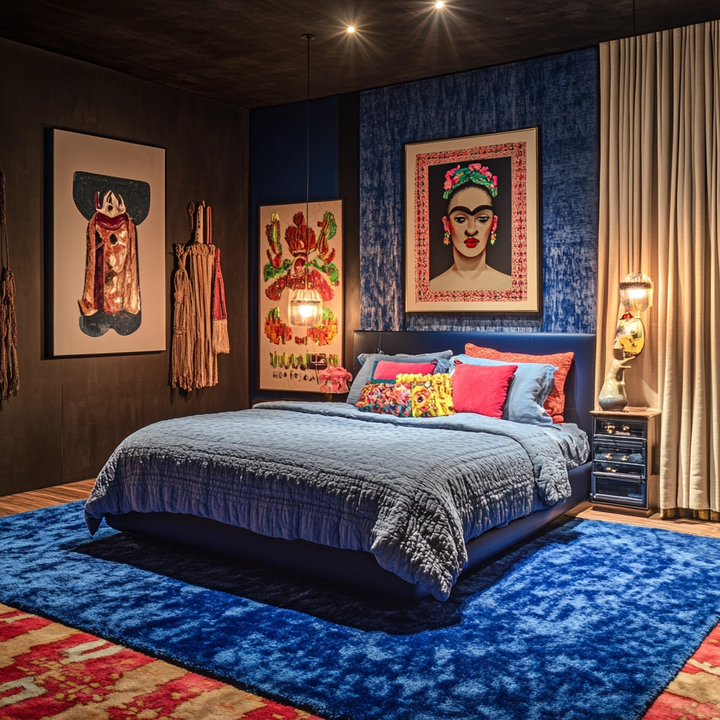 blue rug bedroom 41