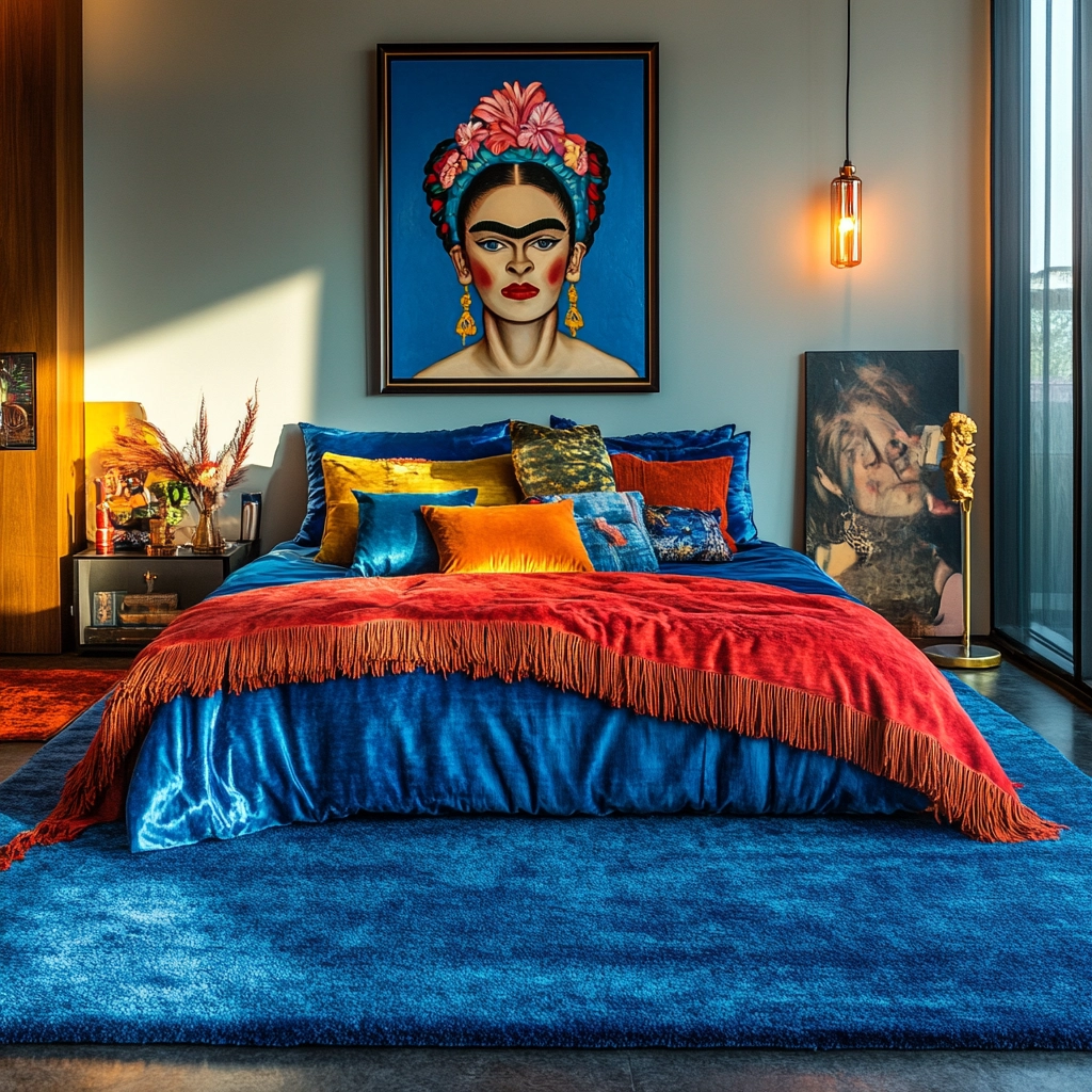 blue rug bedroom 43