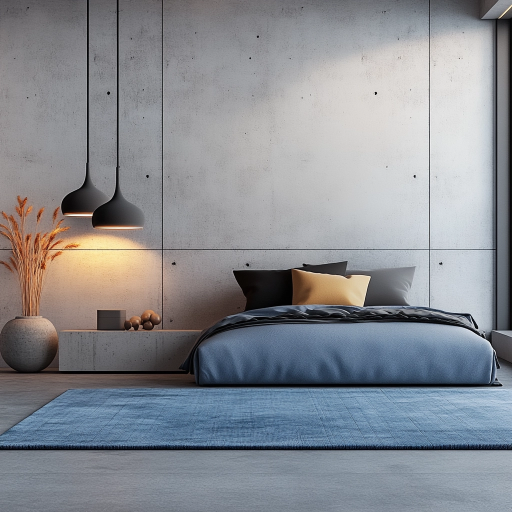 blue rug bedroom 47