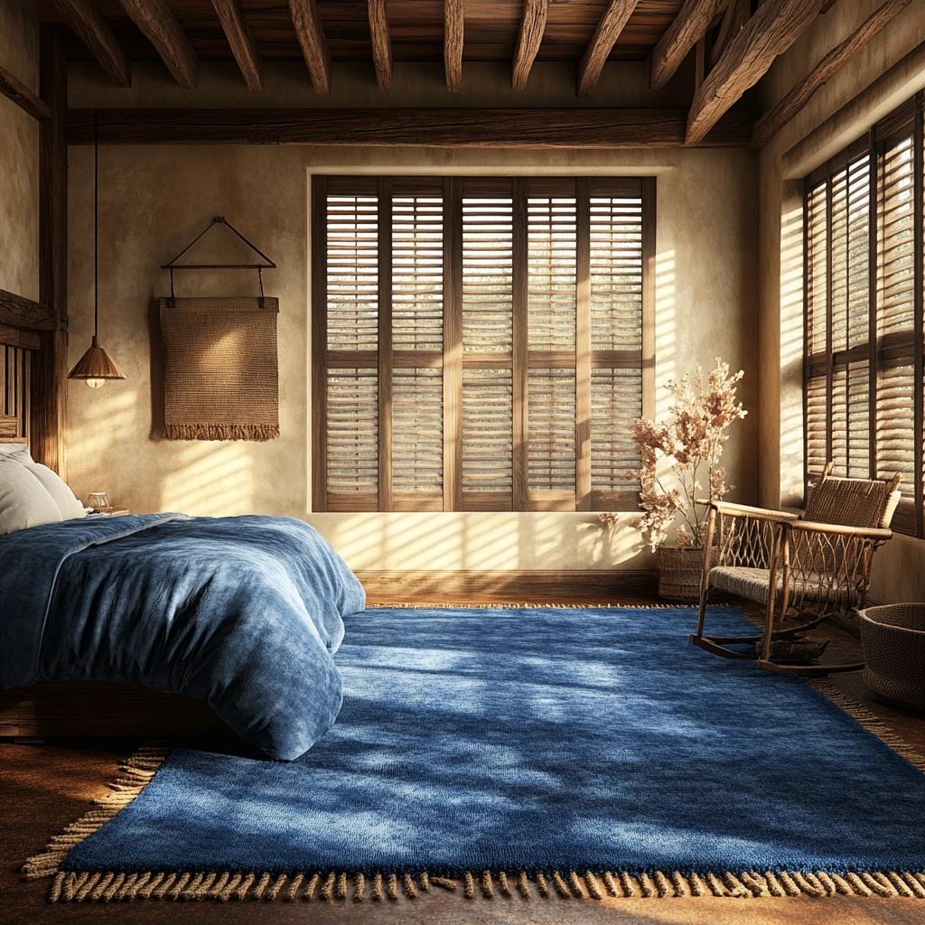 blue rug bedroom 49