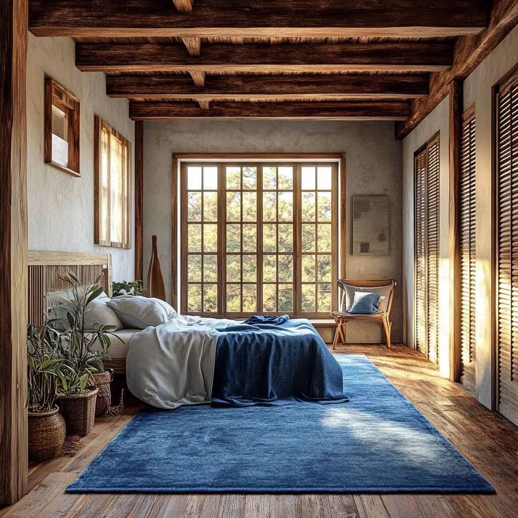 blue rug bedroom 51