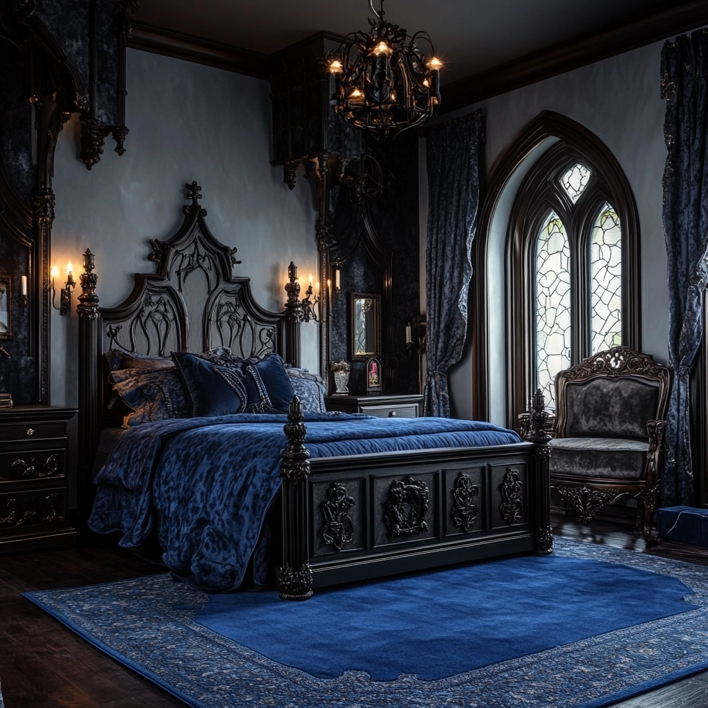 blue rug bedroom 53
