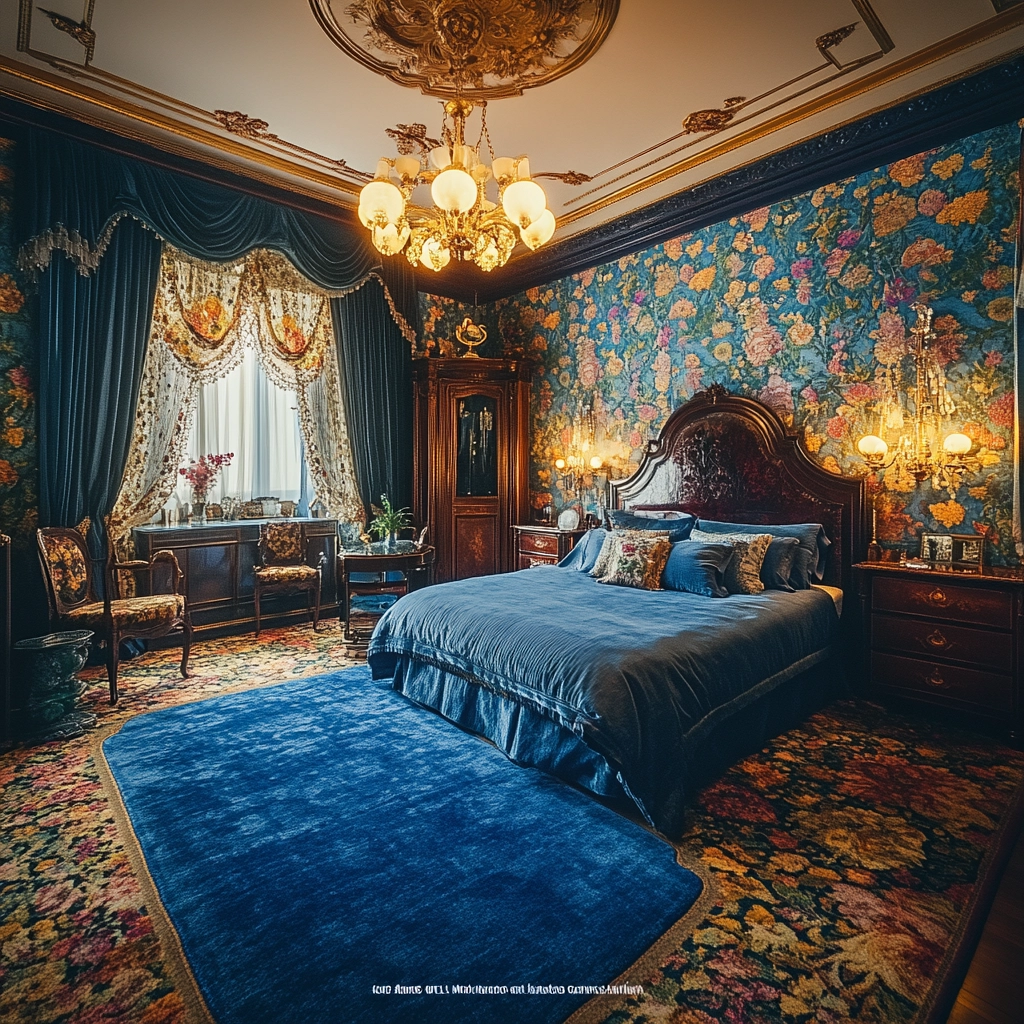 blue rug bedroom 57