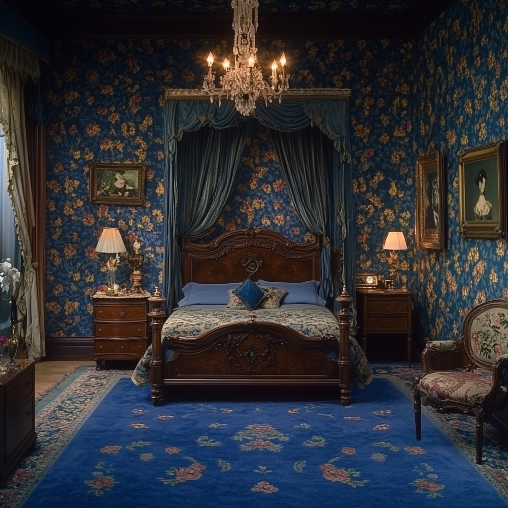 blue rug bedroom 60