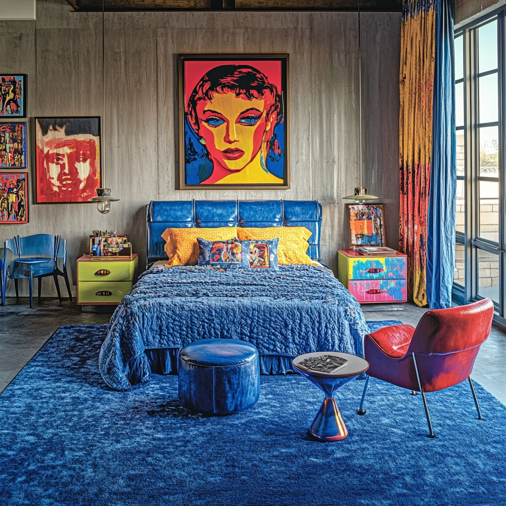 blue rug bedroom 61