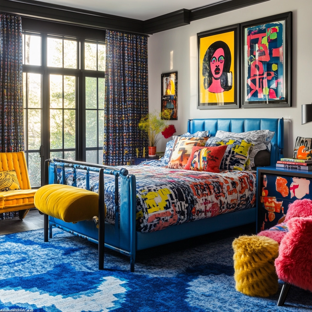 blue rug bedroom 63