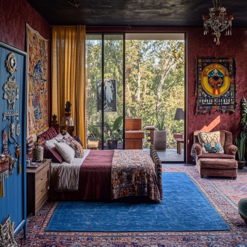 blue rug bedroom 7