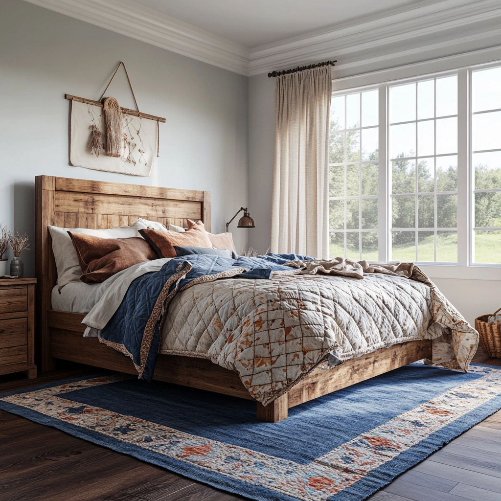 blue rug bedroom 75