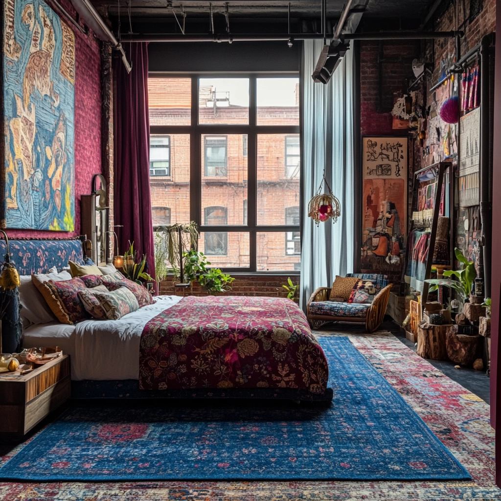 blue rug bedroom 8