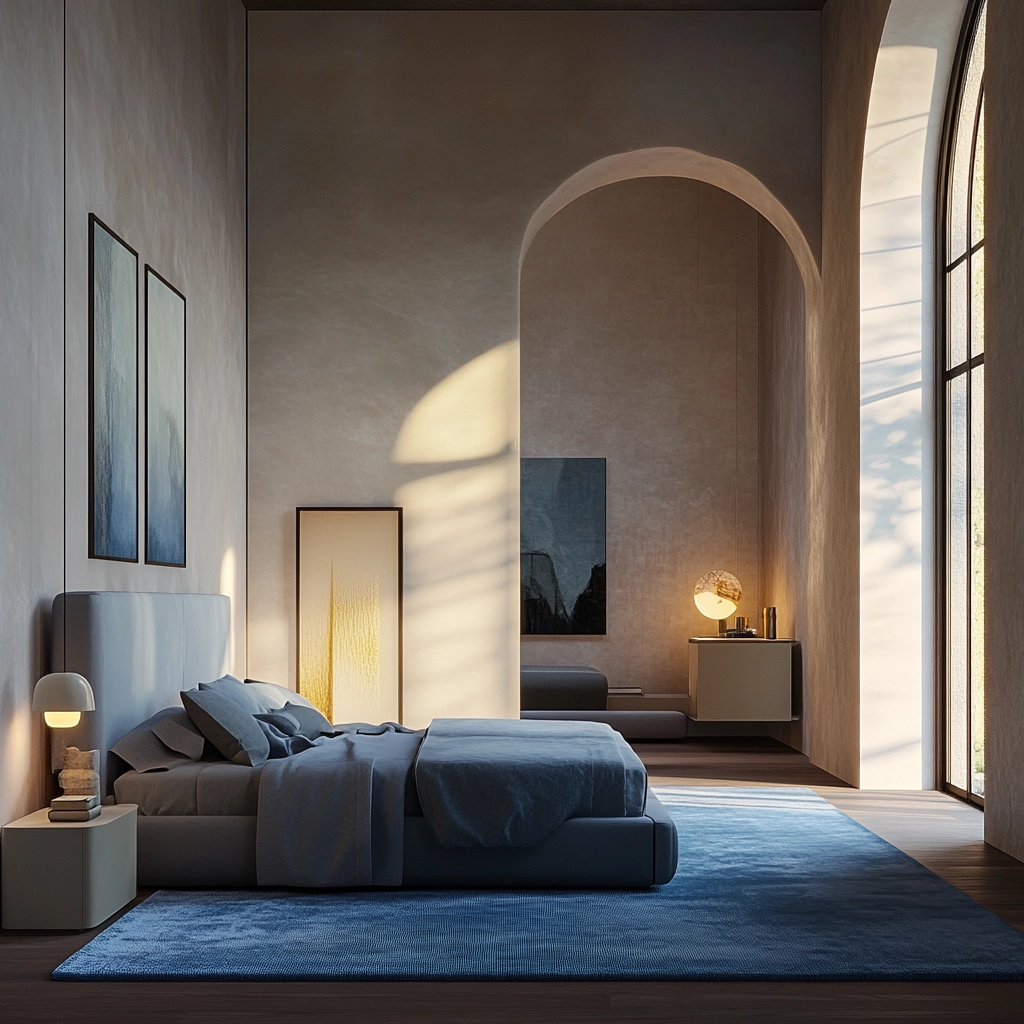 blue rug bedroom ideas 12