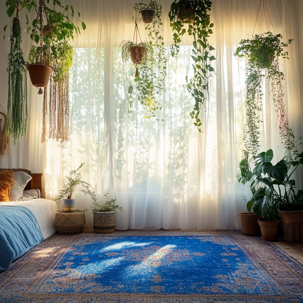 blue rug bedroom ideas 13