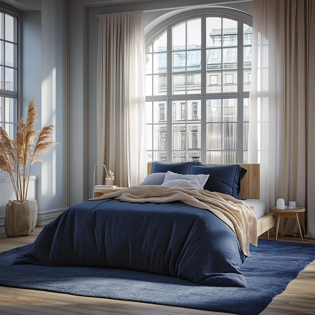 blue rug bedroom ideas 2