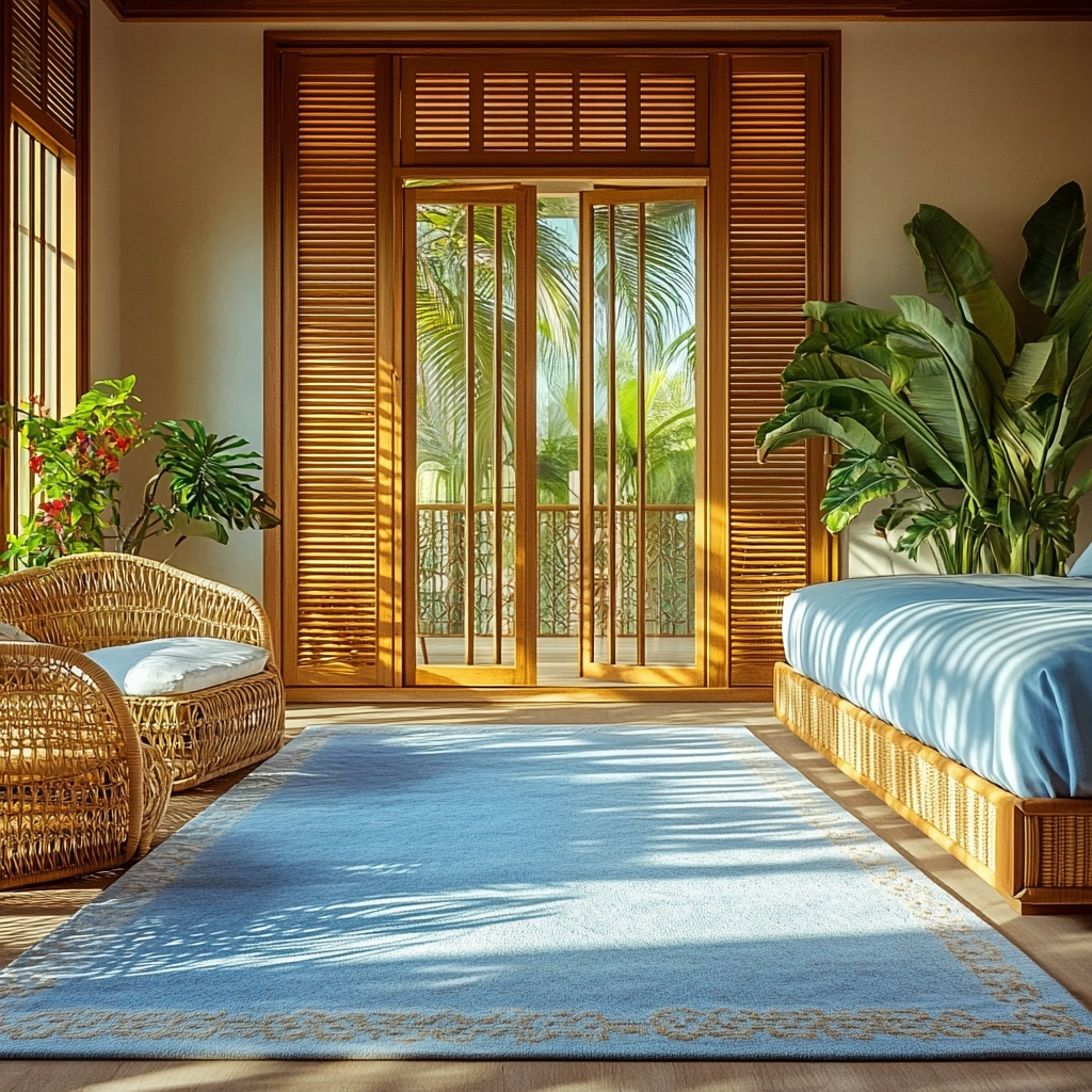 blue rug bedroom ideas 22