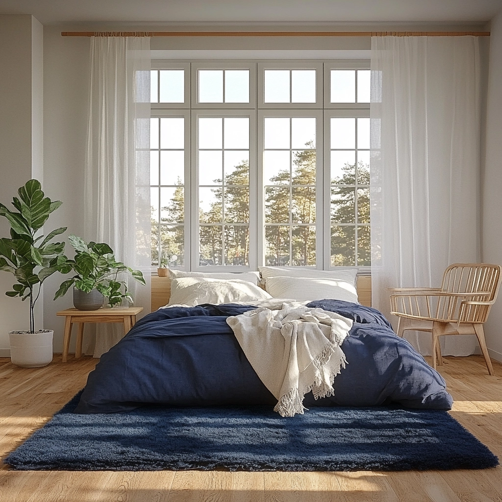 blue rug bedroom ideas 3