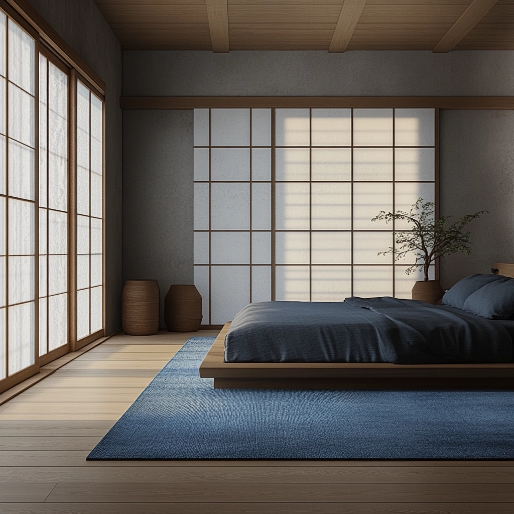 blue rug bedroom ideas 30