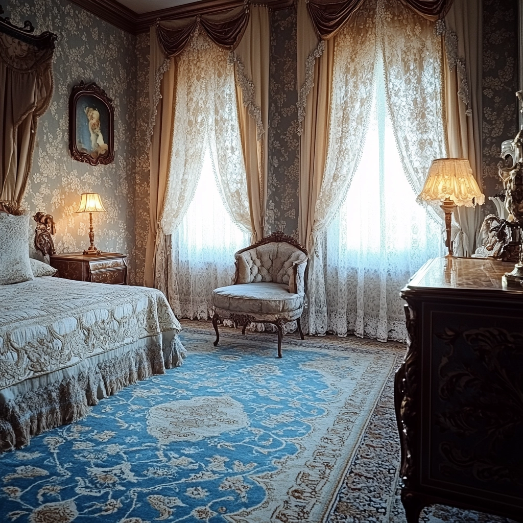 blue rug bedroom ideas 34