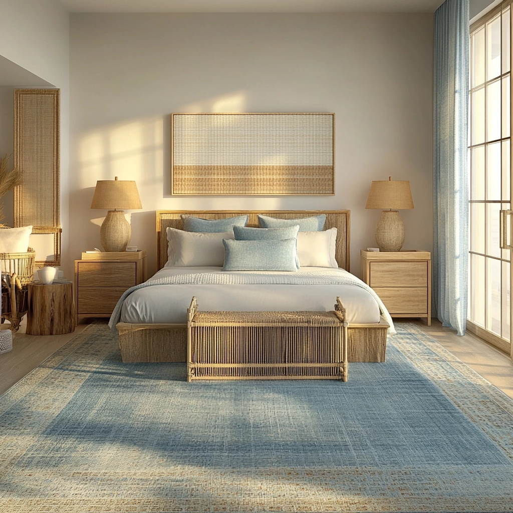 blue rug bedroom ideas 46