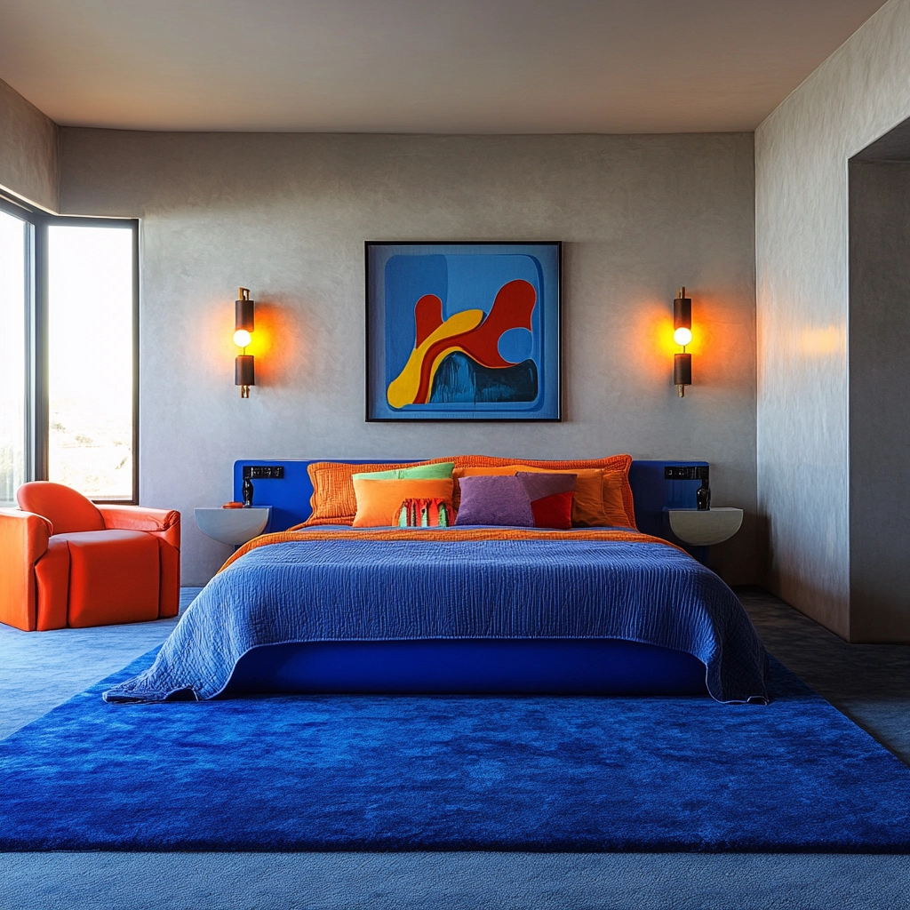 blue rug bedroom ideas 54