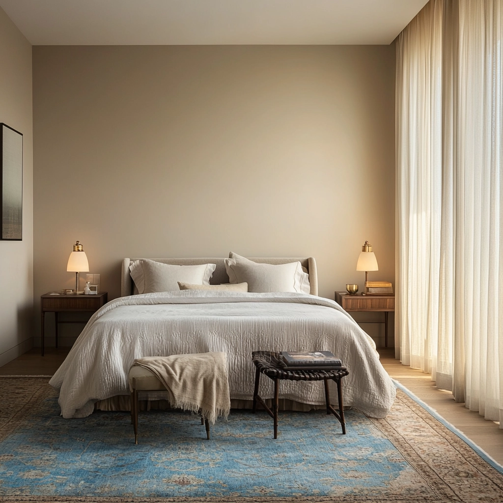 blue rug bedroom ideas 59