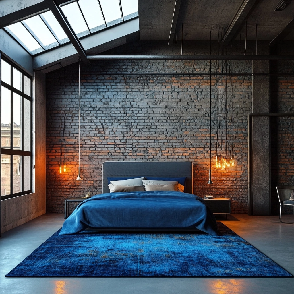 blue rug bedroom ideas 6