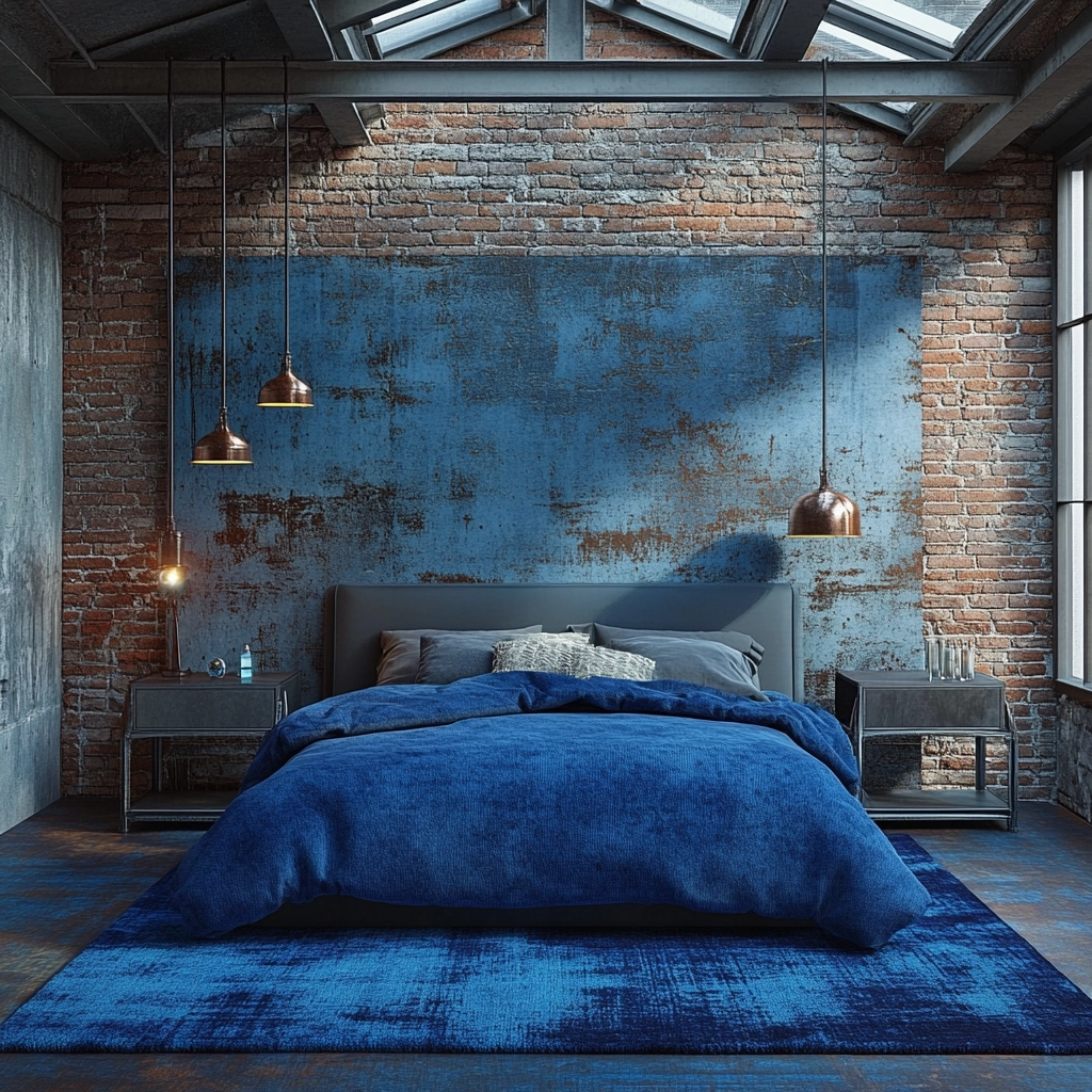 blue rug bedroom ideas 7