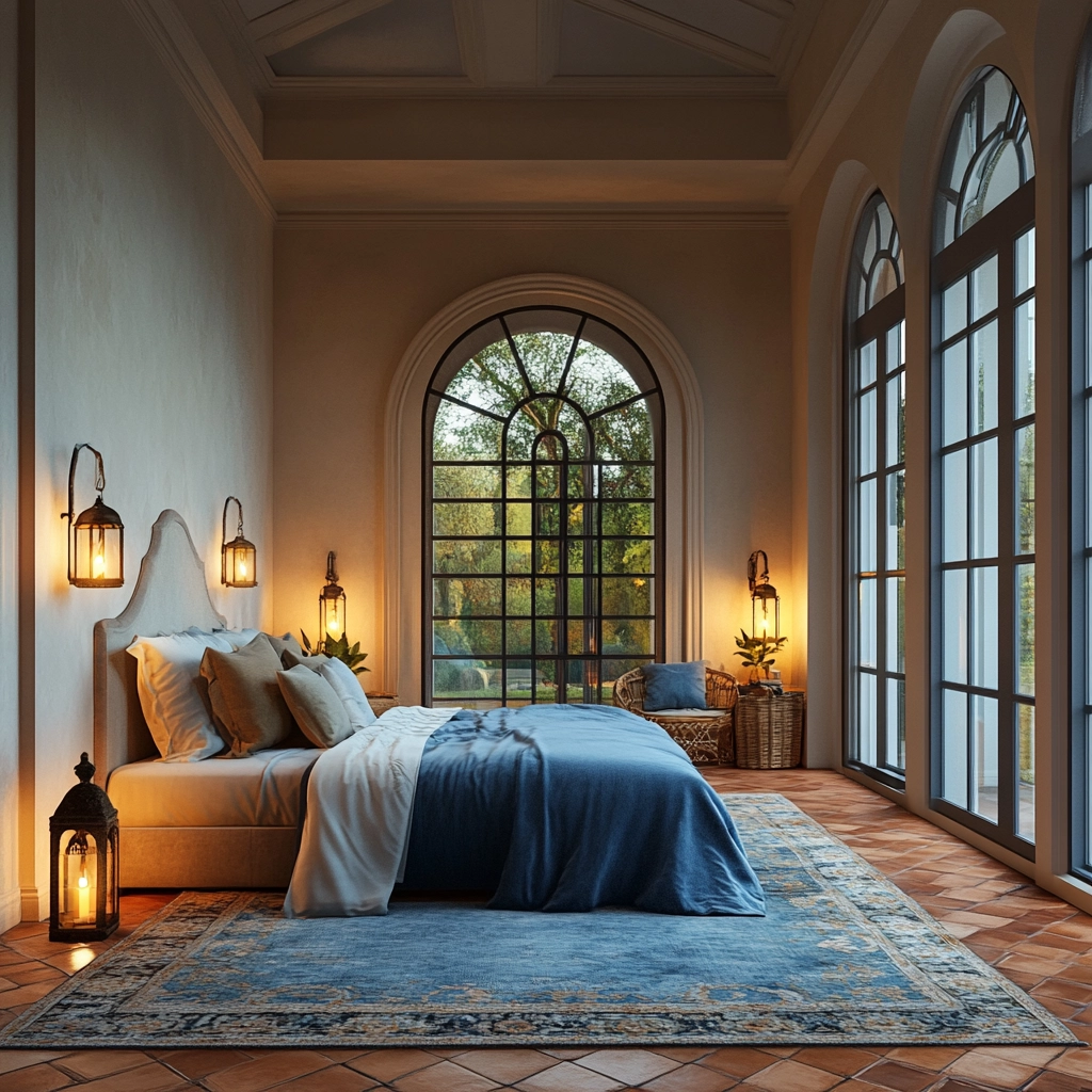 blue rug bedroom ideas 80