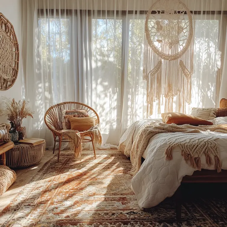 boho bedroom carpet 1