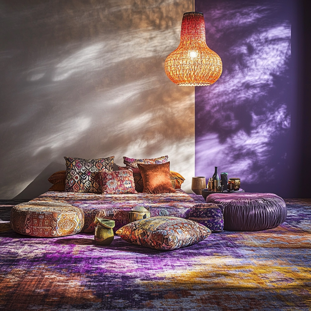 boho bedroom carpet 16