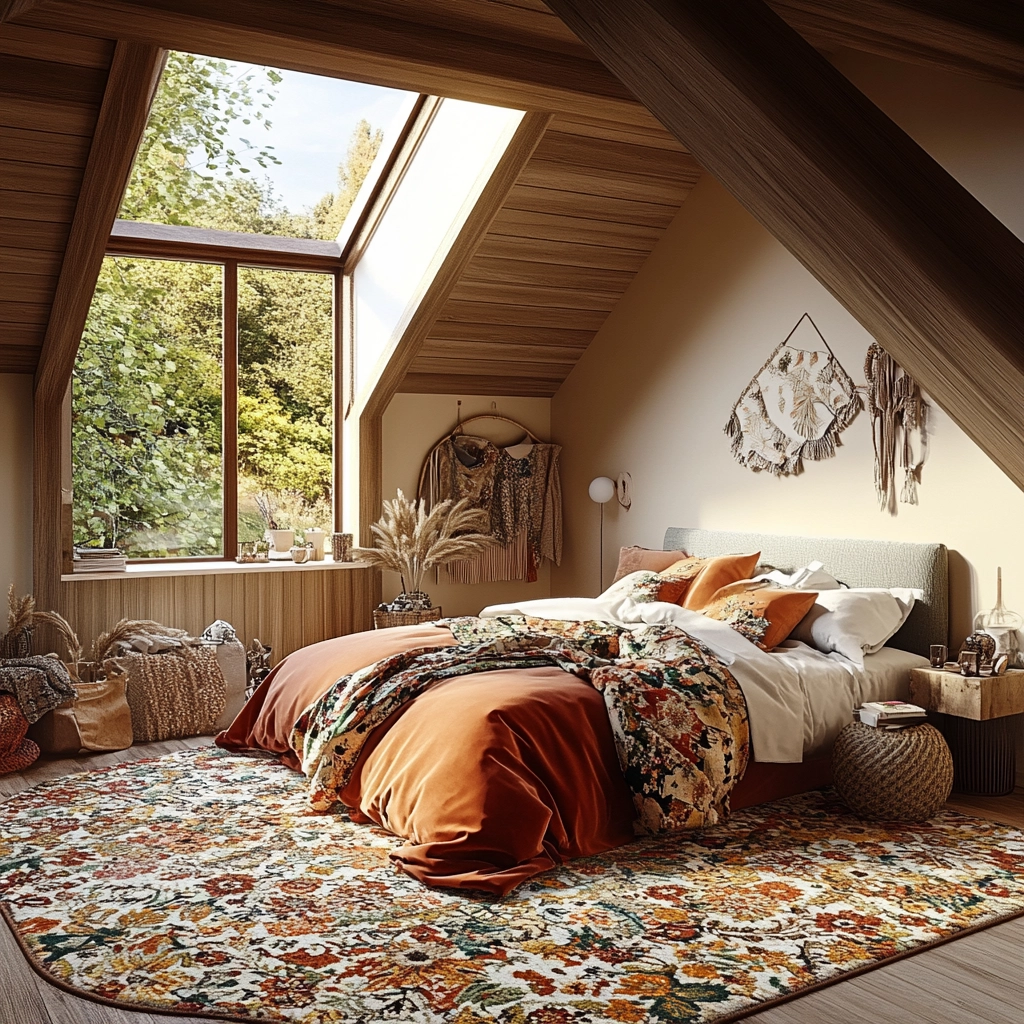 boho bedroom carpet 30