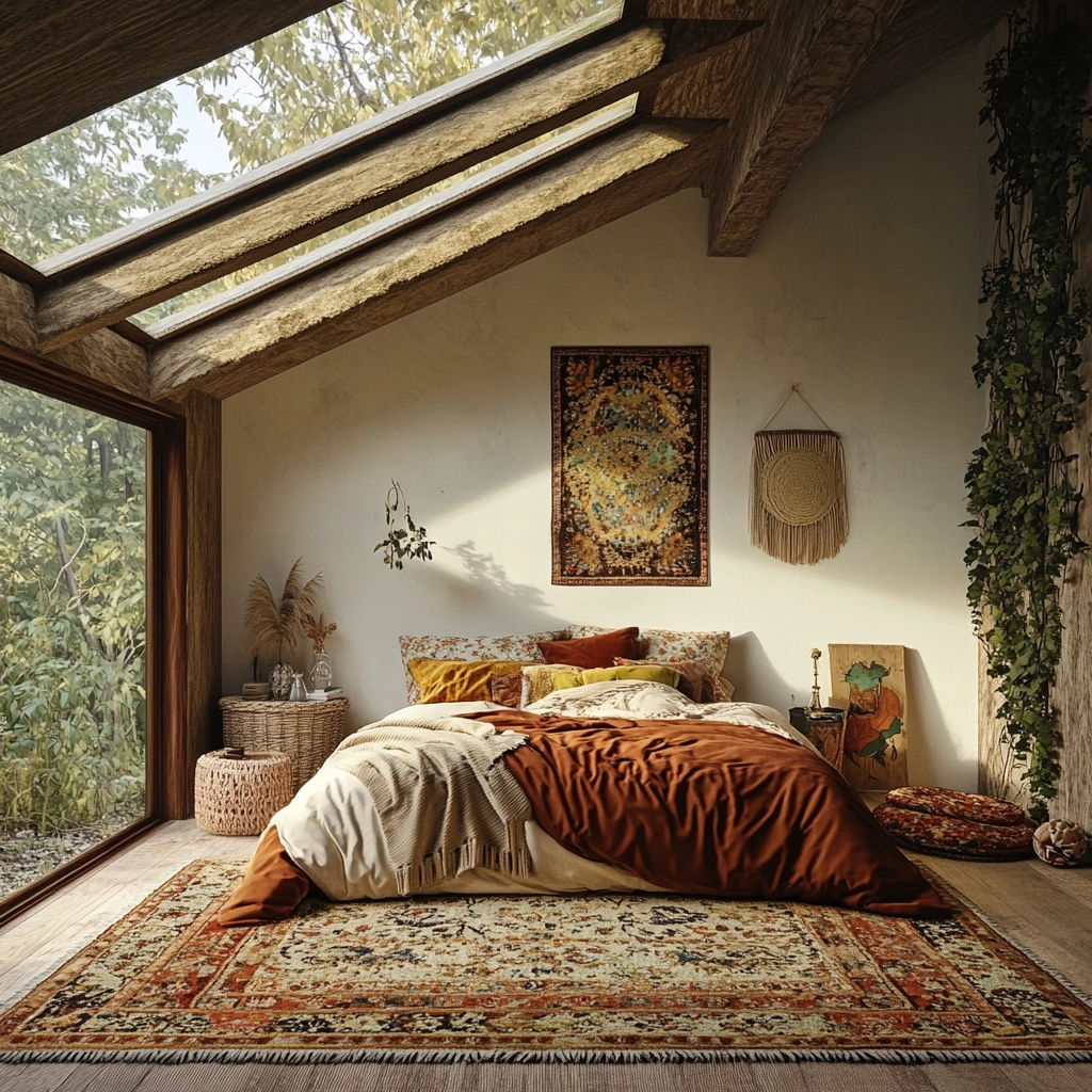 boho bedroom carpet 31