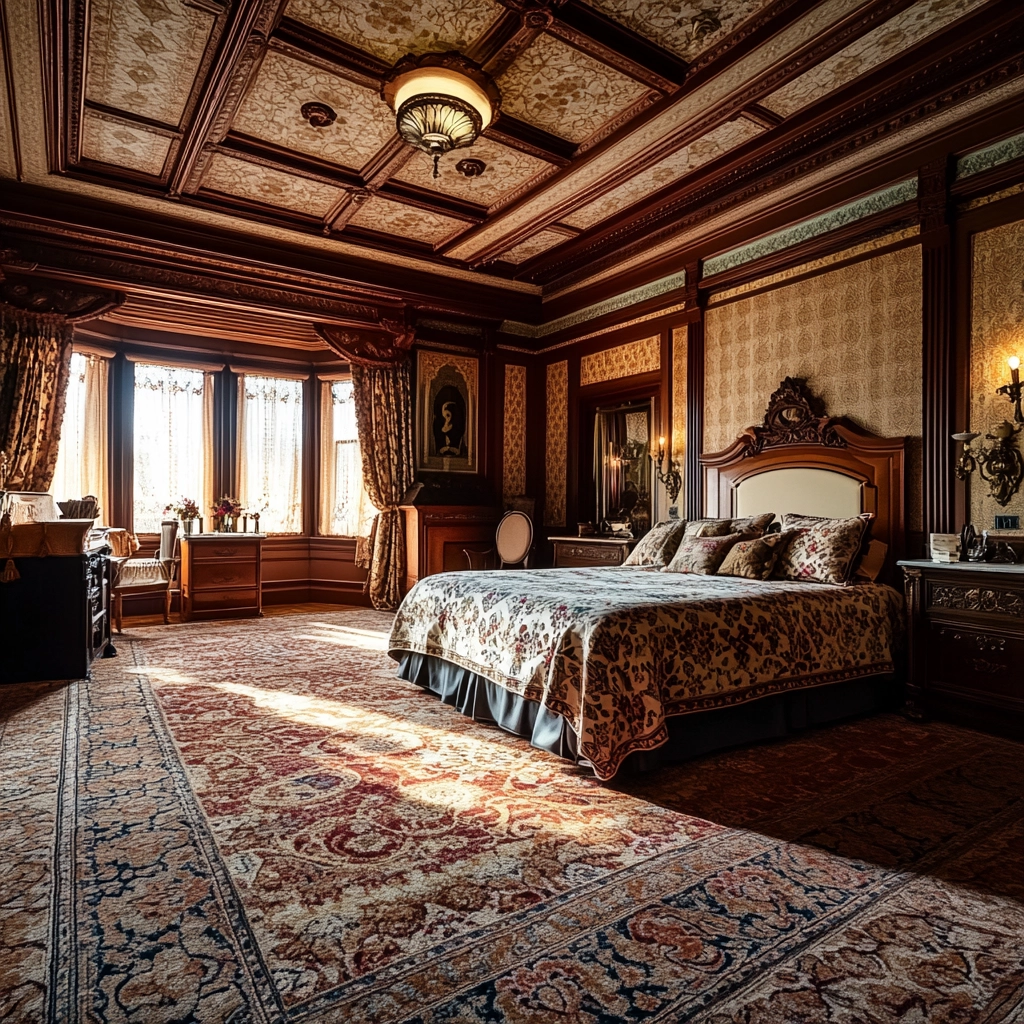 boho bedroom carpet 34