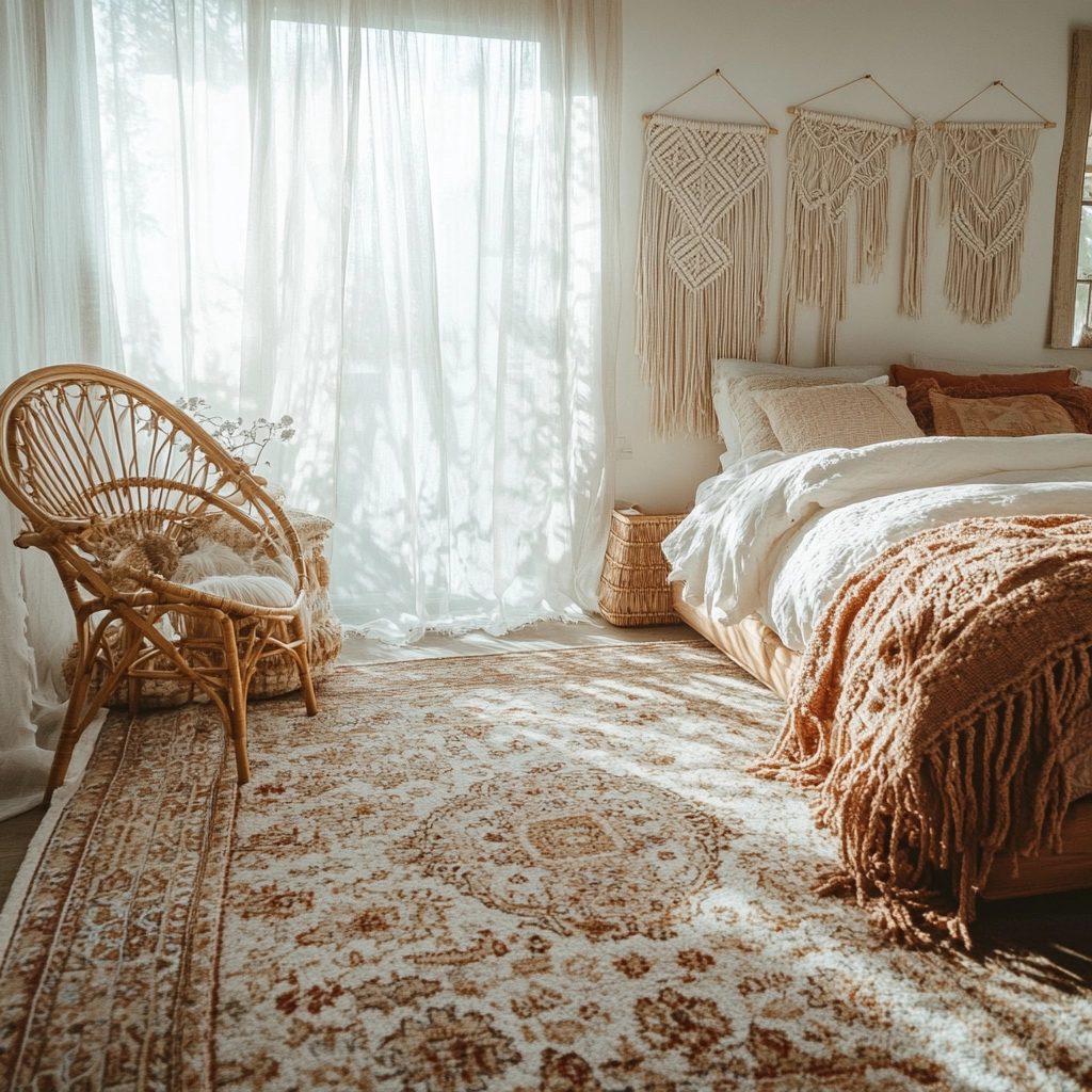 boho bedroom carpet 4