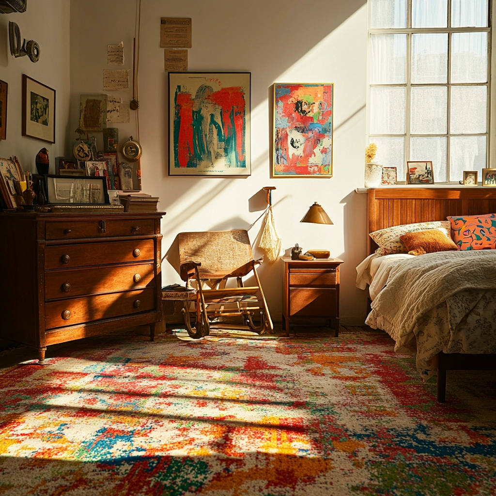 boho bedroom carpet 45