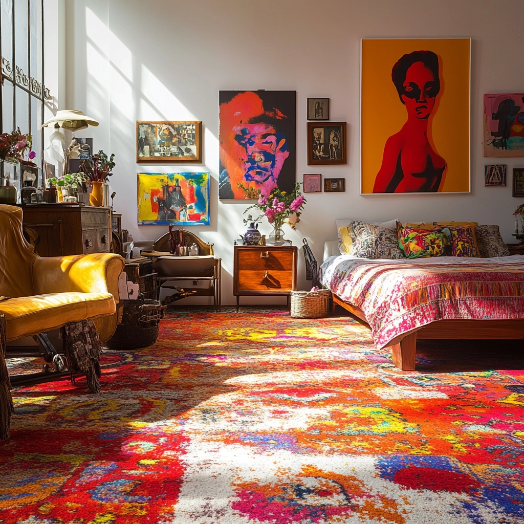 boho bedroom carpet 47