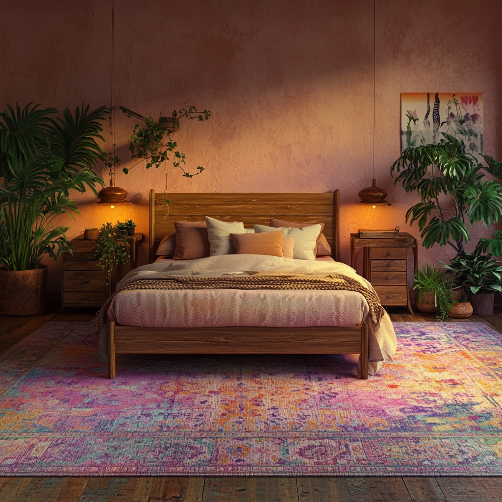 boho bedroom carpet 6