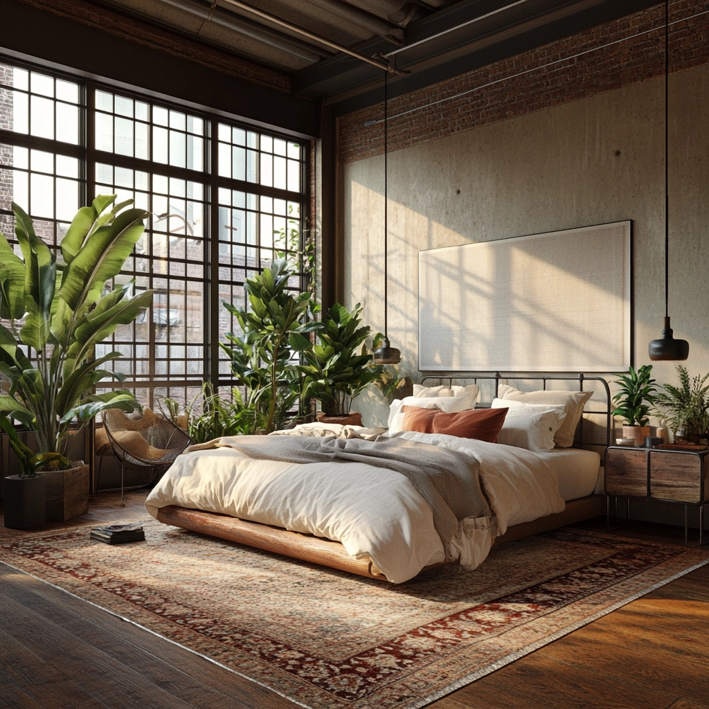boho bedroom carpet 61