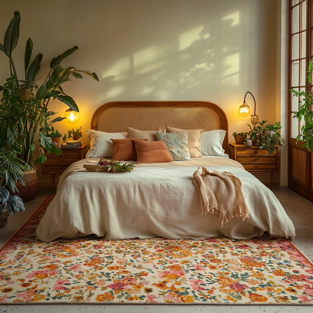 boho bedroom carpet 7