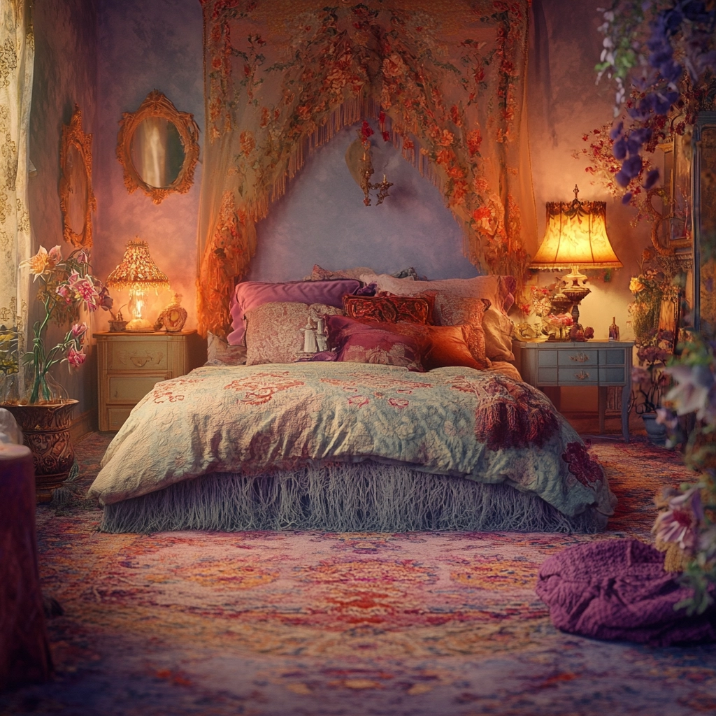 boho bedroom carpet 77