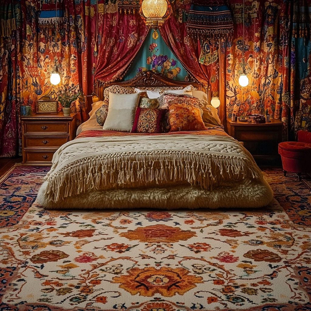 boho bedroom carpet 78