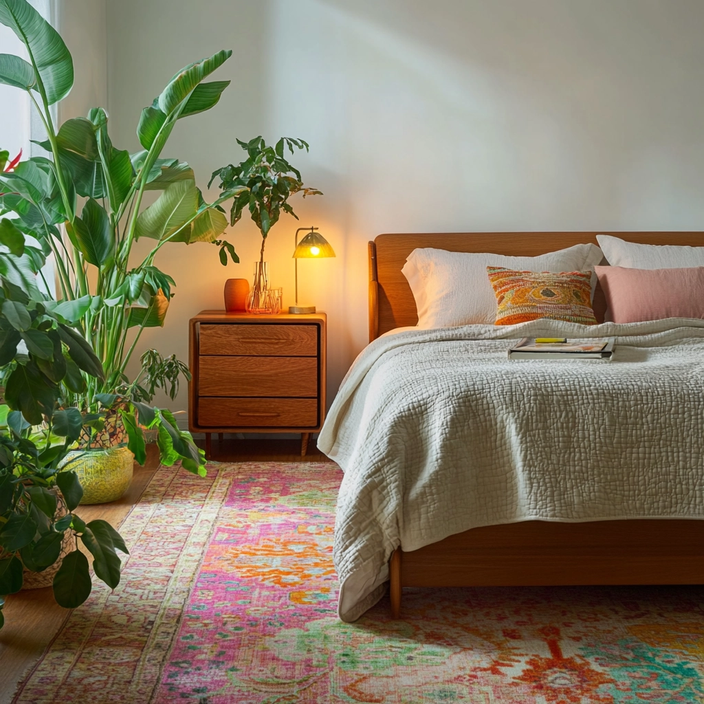 boho bedroom carpet 8