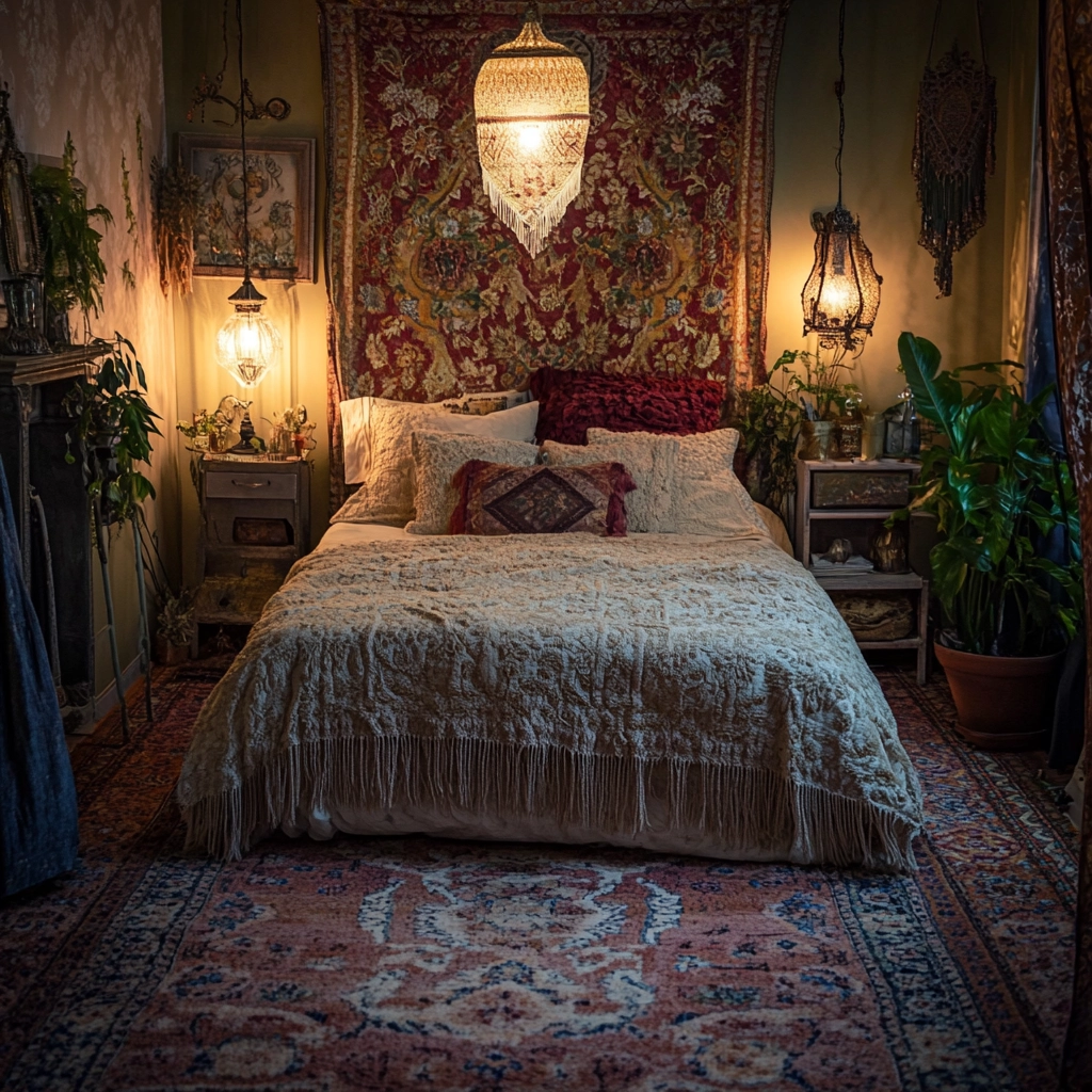 boho bedroom carpet 80